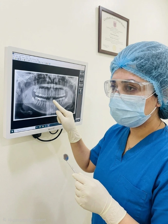 Doctor diagnosing a case